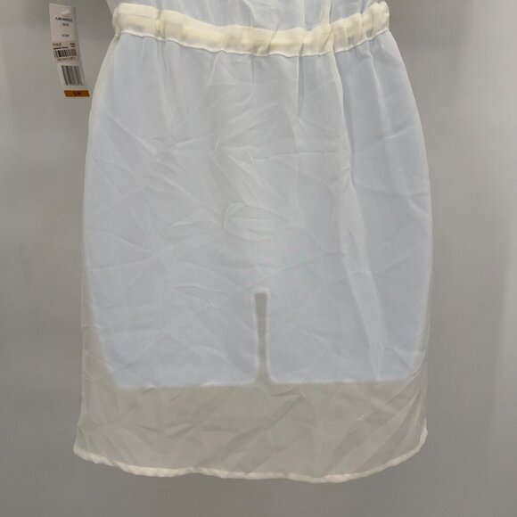 Flora Nikrooz Ivory Sheer Wrap Belted Short Robe Cover-Up – Women’s Size S/M NWT - Picture 6 of 11